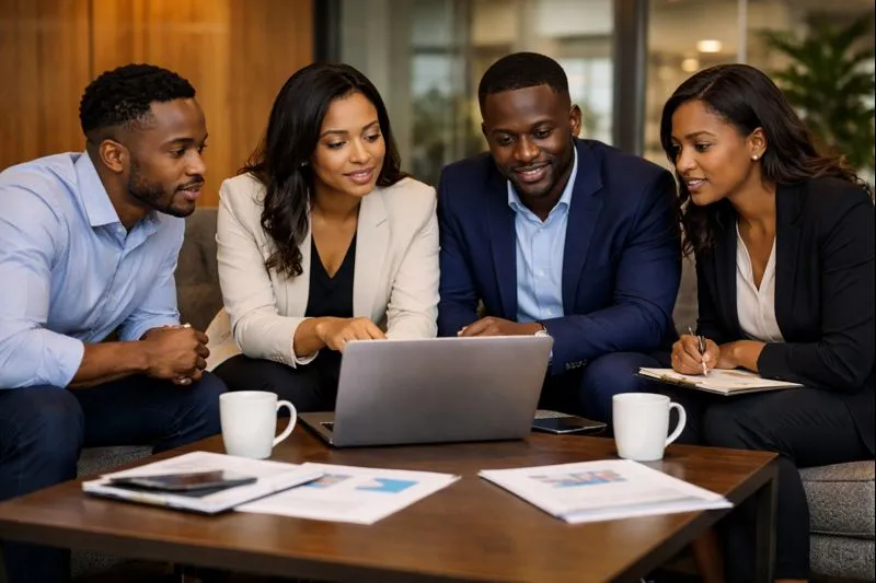 Corporate office background